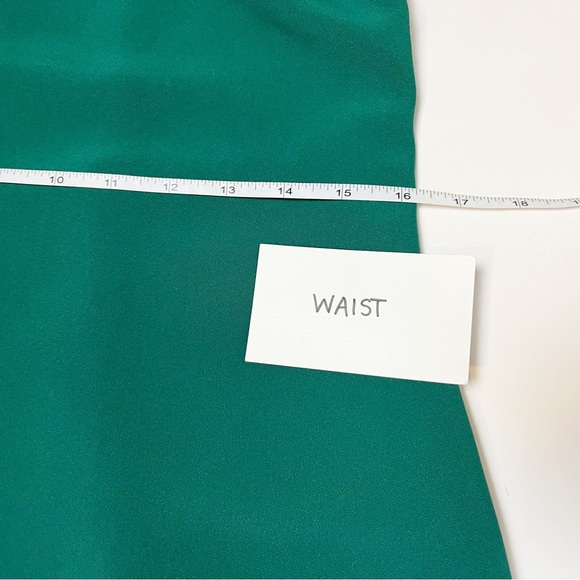 Sail to Sable Green Shift Dress 4 long sleeve mini ruffle cocktail party holiday - Picture 9 of 14